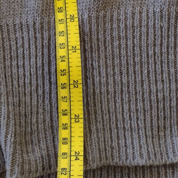 Mocha/Taupe Soft Sweater with Criss Cross Design Side 2XL (Size Disclaimer) - Picture 6 of 6